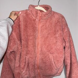Cotton Candy LA Soft Pink Sherpa Jacket